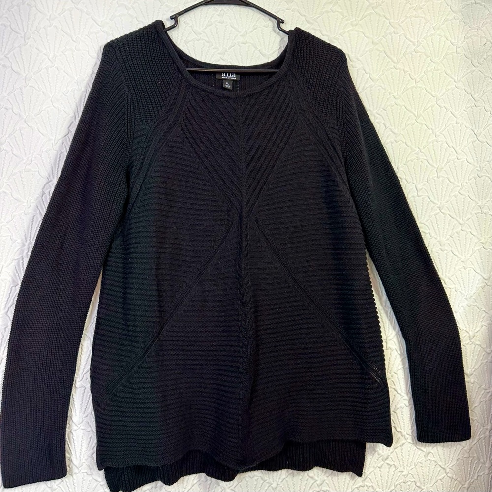 A.n.a Cable Knit Oversized Round Neck Tunic Pullover Sweater Womens Size XL